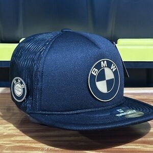 BMW   Decky foam Trucker Hat Flat Brim SnapBack Men’s Custom Logo